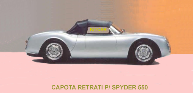 Temos todos os acessorios para Spyder 550 e Speedster 356 / Os valores podem ser reajustados sem previo aviso